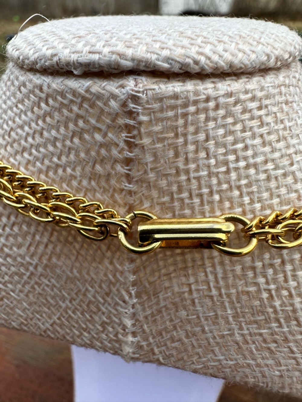 Vintage Victorian Revival Gold Tone Filigree Necklace Bracelet Set - Picture 8 of 8